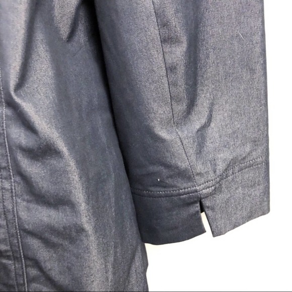Peace of Cloth Denim Colored Blazer Shirt Jacket Shacket Cotton Size Medium - Picture 3 of 6